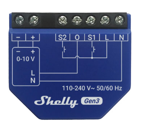 Shelly Dimmer 0/1-10V PM Gen3