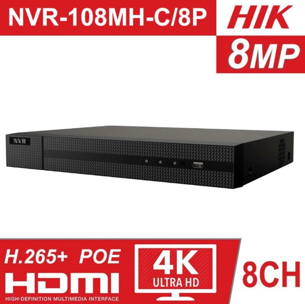 HikVision NVR 8ch Video Recorder Smart Home Security 8 channel device